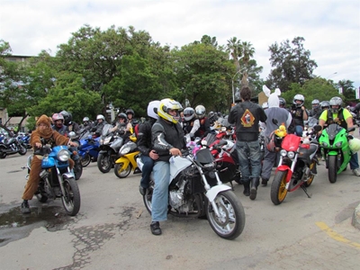 Motorfiets Toy-Run om die draai