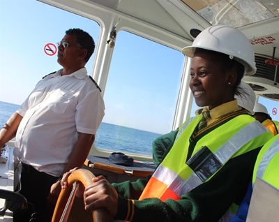 Girls have a taste of a maritime career