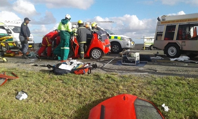3 Ernstig beseer na botsing met vragmotor