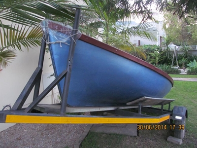 Boat 'floats' out of yard