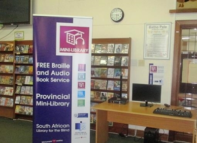 Mini-library for the visually impaired