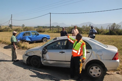 Abandoned car rear-ended