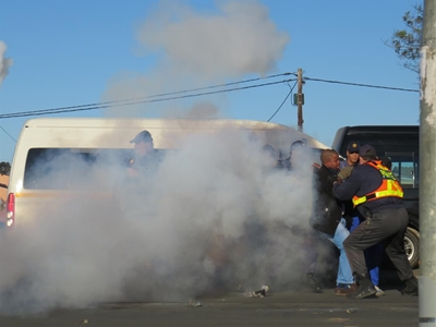 11 in court for taxi violence
