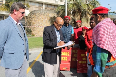 EFF hands list of grievances to municipality