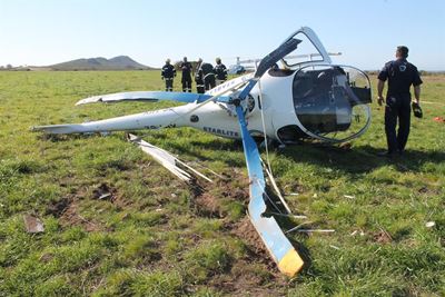 Helicopter crash-lands near N2