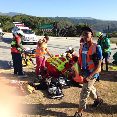 Five injured in accident