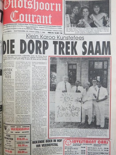 Opvolg: Oudtshoorn Courant al 20 jaar by KKNK