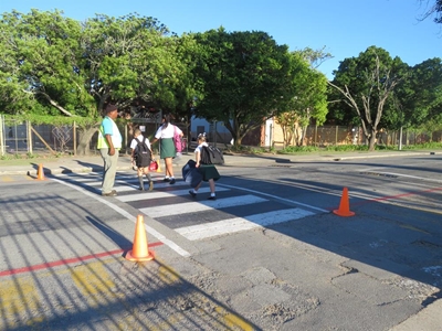 Traffic danger for primary school learners