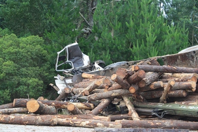 Update: One dies in truck collision