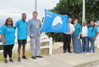 Blue Flag flies proudly on four local beaches