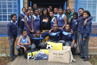 Sports donation for Fezikile