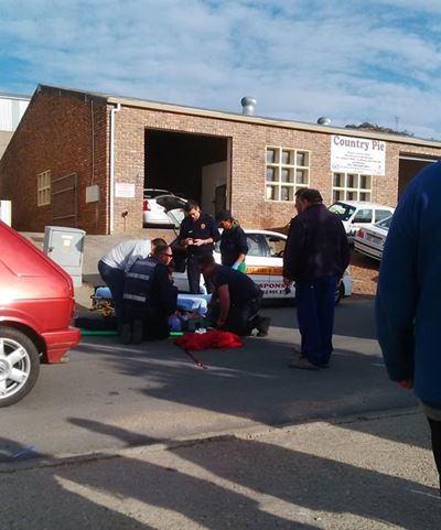 Vrou omgery in Voorbaai