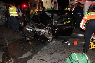 Golf slams into GO GEORGE bus