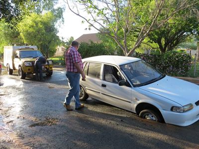 Pad gee mee onder motor