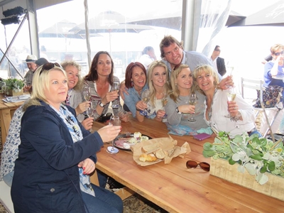 Sipping and nibbling on Central Beach