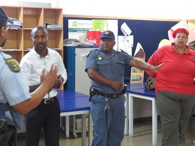 Primary school principal under siege
