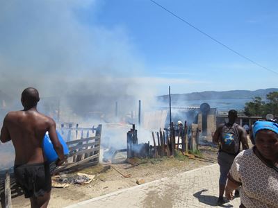 Accidental fire ravages homes
