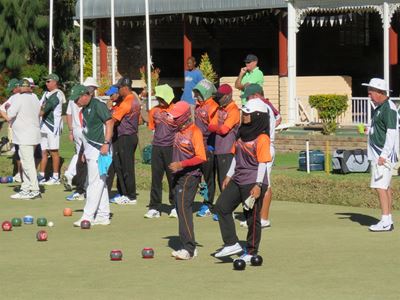 Maleisiese nasionale rolbalspan in dorp