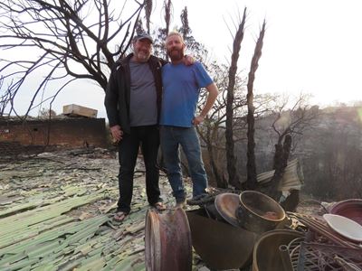 Scenes of Armageddon in Knysna Heights