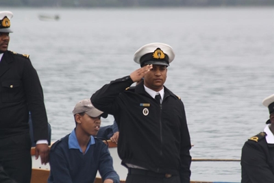 Sailing season opened with a salute