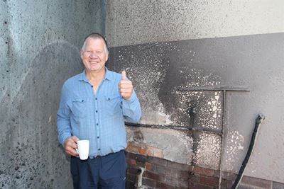 Caretaker saves school from going up in smoke