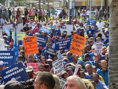DA-optog in Oudtshoorn