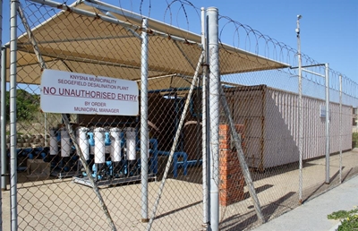 Work at Sedgefield desalination plant