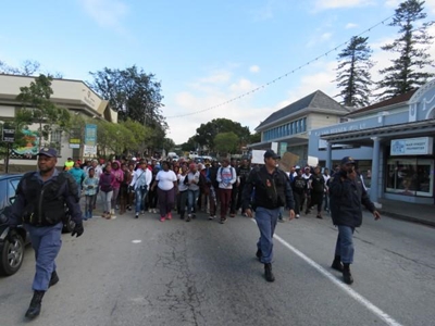 'Gatvol' locals march for homes