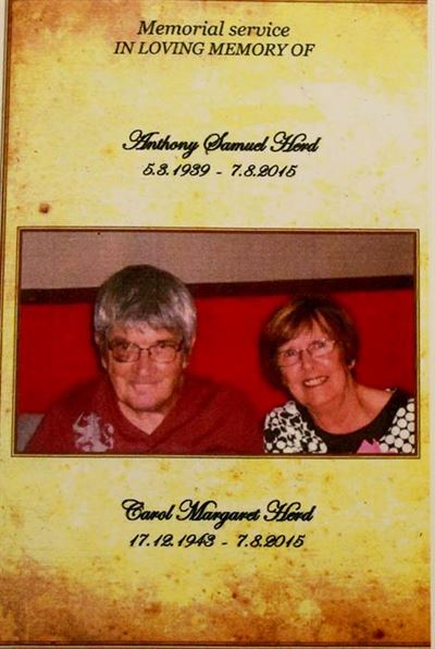 Sedgefield's Herd couple remembered