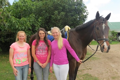 Four locals in action at international horse trials