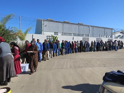 Soup causes dispute at workers' point
