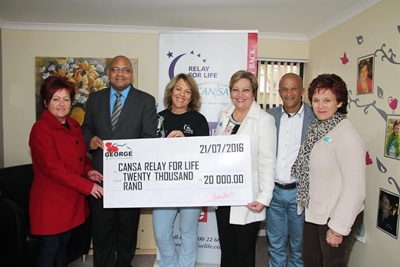 R20 000 for Cansa Relay for Life