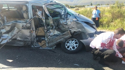 Wedding guests saved in horror crash