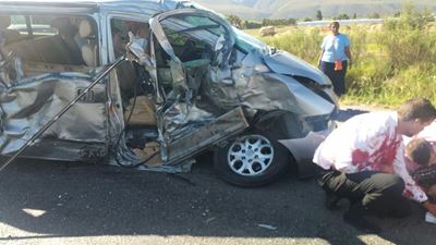 Wedding guests saved in horror crash