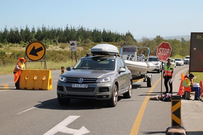 Stop/go system in Outeniqua Pass