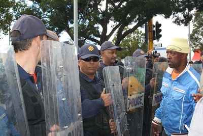 Update: Tensions rise at protest