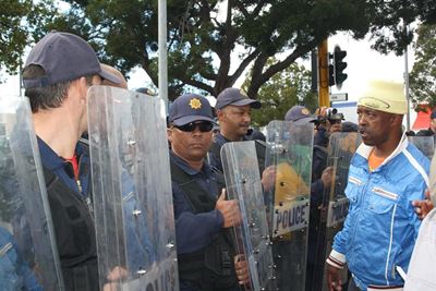 Update: Tensions rise at protest