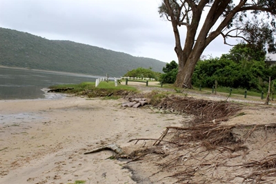 Eroded embankment must be fixed