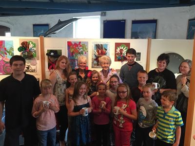 Young artists' work on exhibition