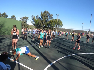 Knysna school hosts international netball players