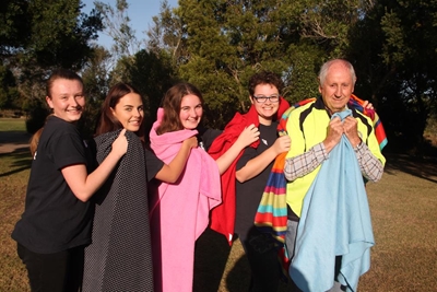 School collects blankets for less fortunate