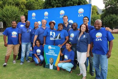 DA erects its first posters in town