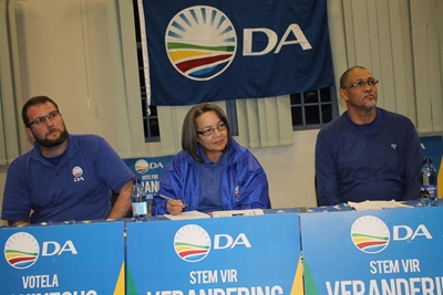 Patricia de Lille op Oudtshoorn