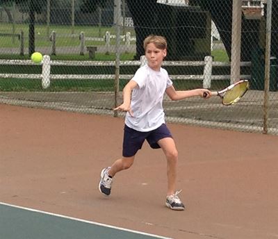 Youngster climbs tennis ladder