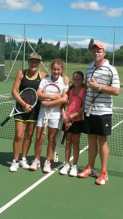 Tennisspelers presteer