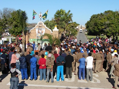 Prison ceremony 'biblical'