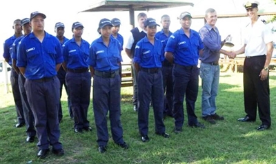 TS Outeniqua receives ship's bell