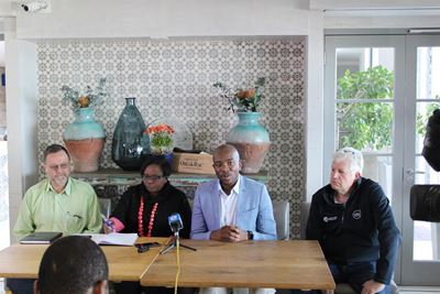 Maimane shows support for town