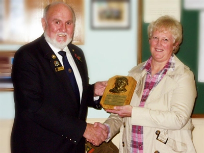 Editor awarded 'Old Bill' plaque