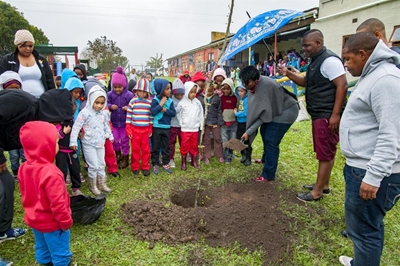 Knysna mayor joins in Arbor Week celebrations